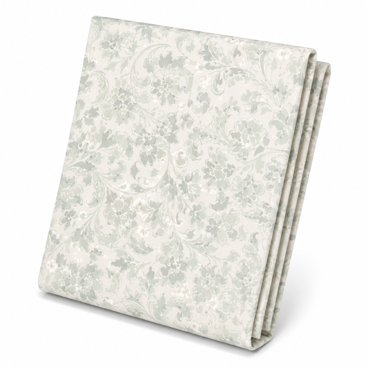 Grey Florals Single Quilt Cover 60 x 90 Inches | Elegant Floral Printed Single Bedding