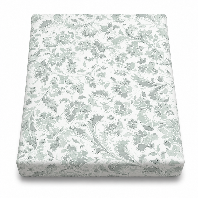 Grey Florals Single Quilt Cover 60 x 90 Inches | Elegant Floral Printed Single Bedding