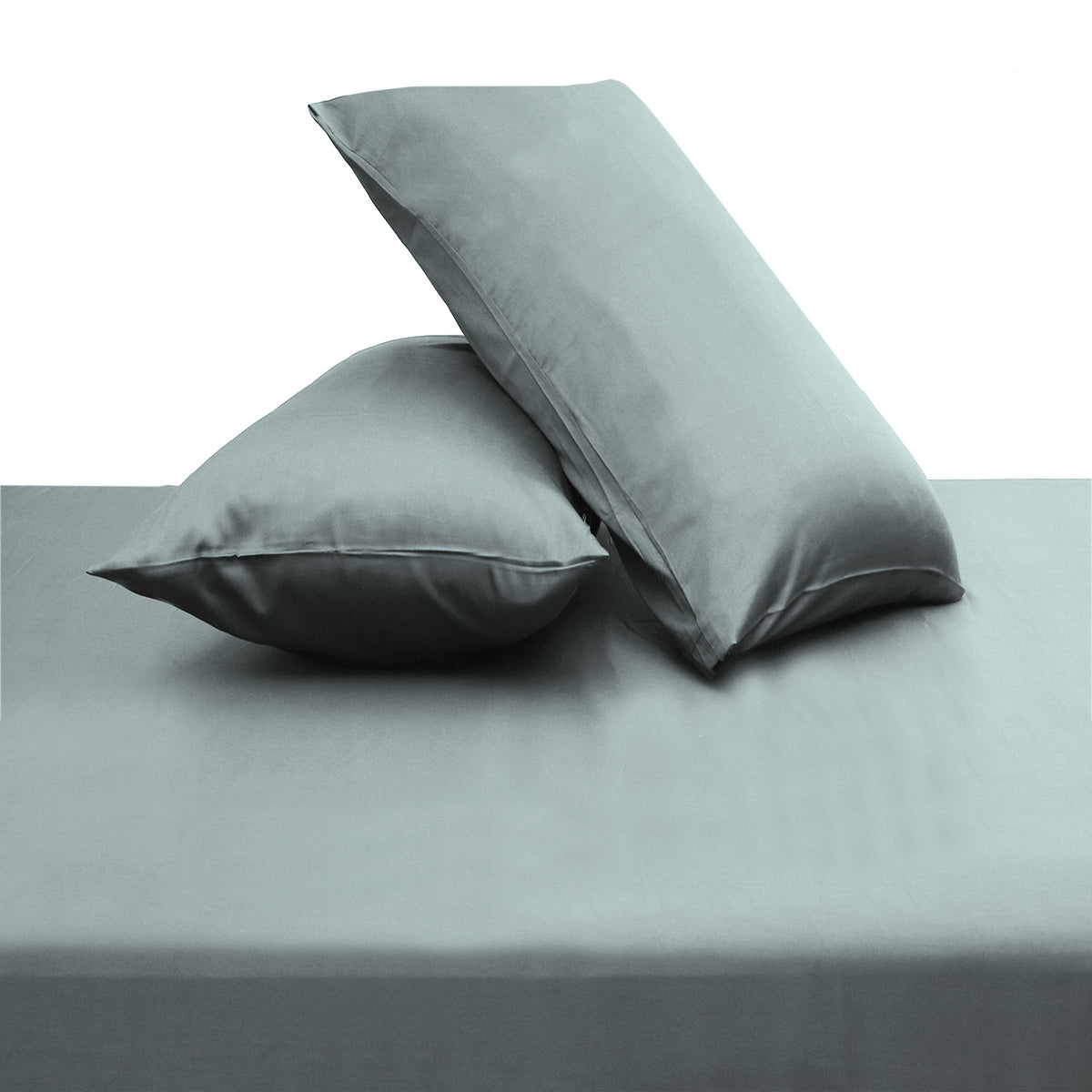 Blush Grey Dyed Double Bed Sheet 96x102 Inch – Solid Color Premium Bedsheet