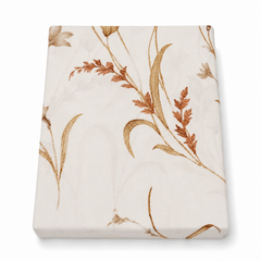 Floral Neutral Double Bed Sheet 96 x 102 Inches | Elegant Floral Printed Bedding