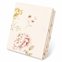 Floral Rose Double Bed Sheet 96 x 102 Inches | Elegant Floral Printed Bedsheet