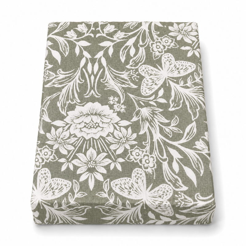 Cotton Grey Florals Single Quilt Cover 60 x 90 Inches | Floral Printed Single Bedding
