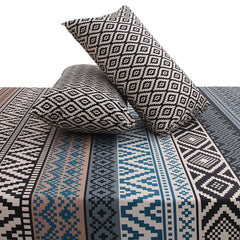 Grey Monotones Double Bed Sheet 92x98" - Habitt