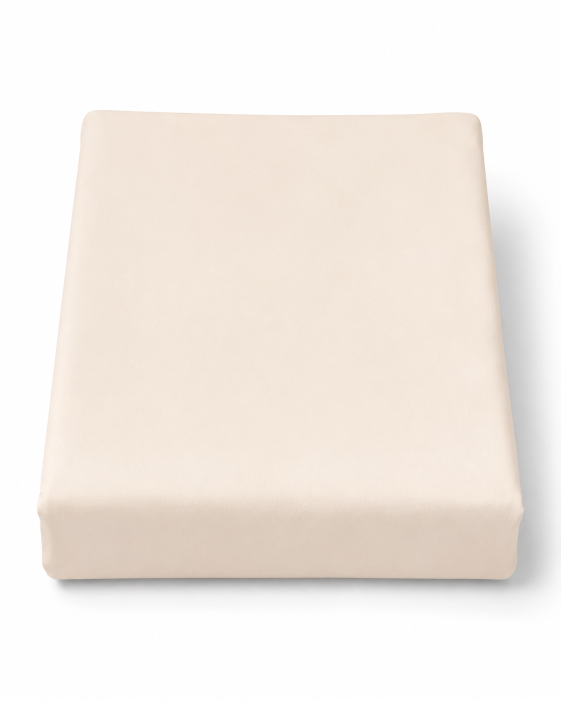 Off-White Dyed Double Bedding Set of 6 Satin | Plain Double Bed Set