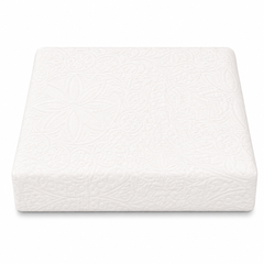 White Textured Cotton Jacquard Bed Cover | Elegant Woven White Bedding