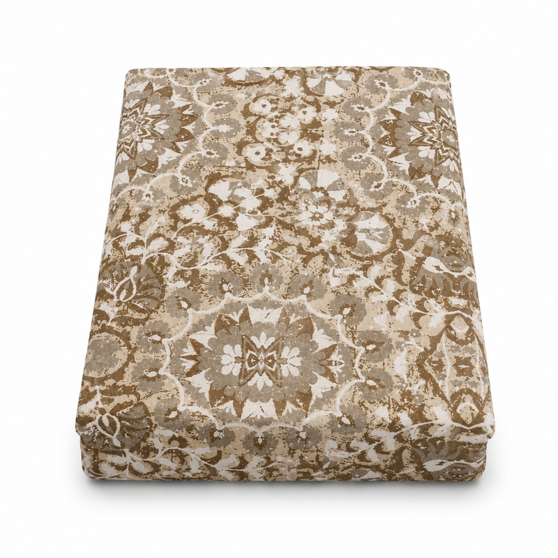 Bone Brown Double Bed Sheet 96x102"
