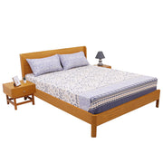 Blue Heritage Double Bed Sheet Set | Soft & Elegant Printed Bedding | 94x98 Inches - Habitt