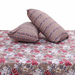 Rustic Floral Double Bed Sheet 94x98" - Habitt