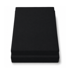 Black Dyed Double Bedding Set of 6 | Plain Double Bed Set