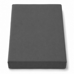 Dark Grey Dyed Double Bedding Set of 6 | Plain Double Bed Set