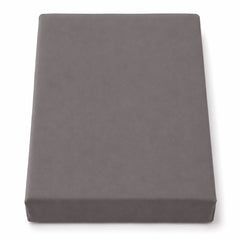 Dark Grey Dyed Double Bedding Set of 6 | Plain Double Bed Set