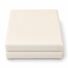 Off-White Dyed Double Bedding Set of 6 | Elegant Plain Bedding Set