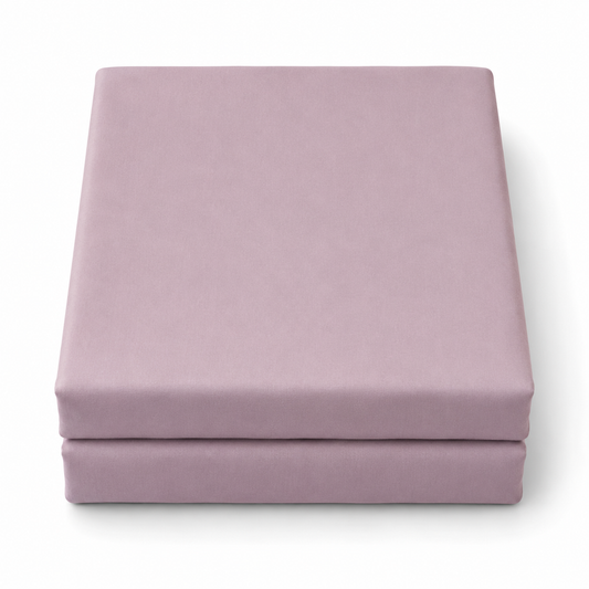 Purple Dyed Double Bedding Set of 6 | Elegant Plain Bedding Set