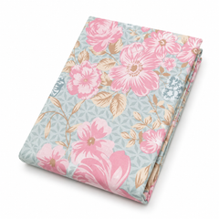 Multi Floral Double Bed Sheet 96 × 102 Inch Cotton | Pink Flower Print Bed Sheet for Double Bed | Soft Cotton Bedsheet