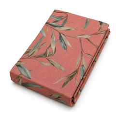 Green Leaf Double Bed Sheet 96 × 102 Inch Cotton | Botanical Leaf Print Bed Sheet for Double Bed | Soft Cotton Bedsheet