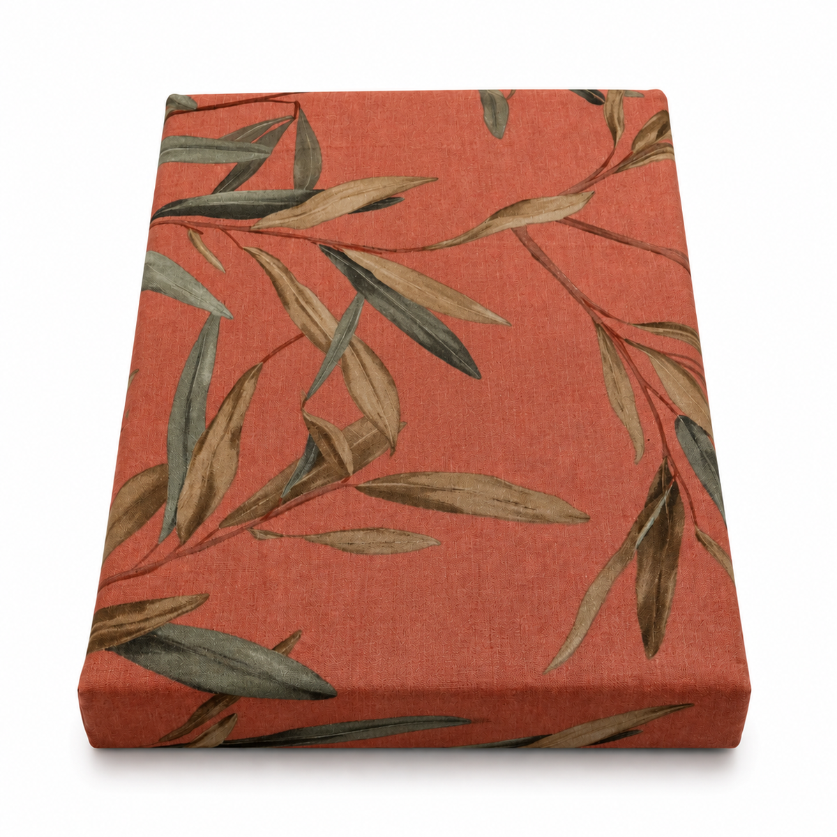 Green Leaf Double Bed Sheet 96 × 102 Inch Cotton | Botanical Leaf Print Bed Sheet for Double Bed | Soft Cotton Bedsheet
