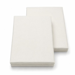 Ivory Dyed Double Bedding Satin – Elegant Solid Ivory Double Bed Bedding for Modern Bedroom Décor