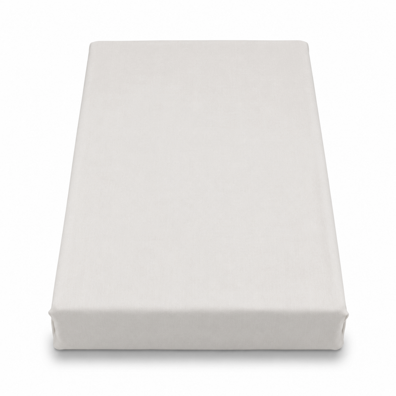 Ivory Dyed Double Bedding Satin – Elegant Solid Ivory Double Bed Bedding for Modern Bedroom Décor