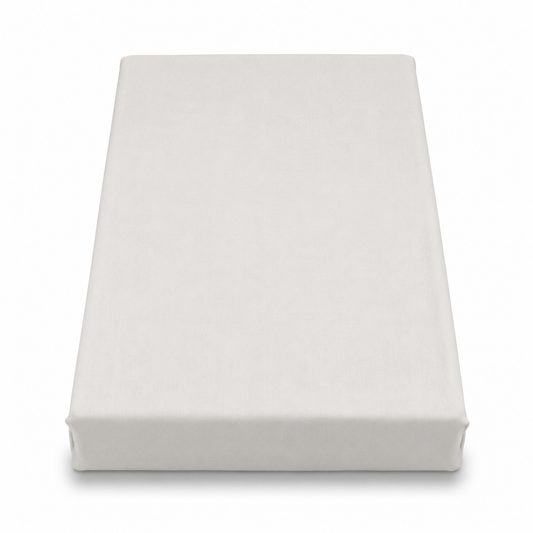 Ivory Dyed Double Bedding Satin – Elegant Solid Ivory Double Bed Bedding for Modern Bedroom Décor