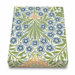 Forest Bloom Dyed Double Bedding Set of Satin – Floral Printed Luxury Double Bed Set