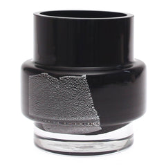 Black & White Pattern Color Glass Vase – Modern Decorative Vase