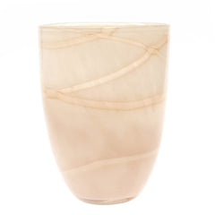 Marble Texture Color Glass Vase – Elegant Swirl Design M
