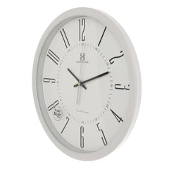 CLK-018A Wall Clock – Modern Silent Sweep Plastic Wall Clock in White