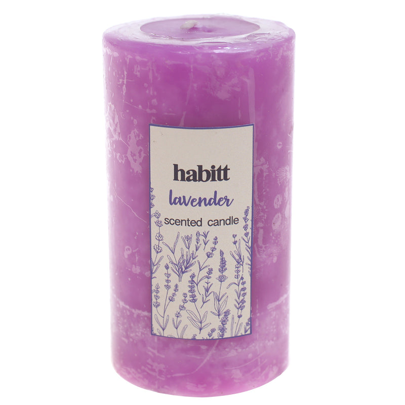 Lavendor Pillar Candle 2x4" - Habitt
