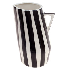 [] Ceramic Jug Vase S Black & White 4.67X4.67X8Inch CH-041