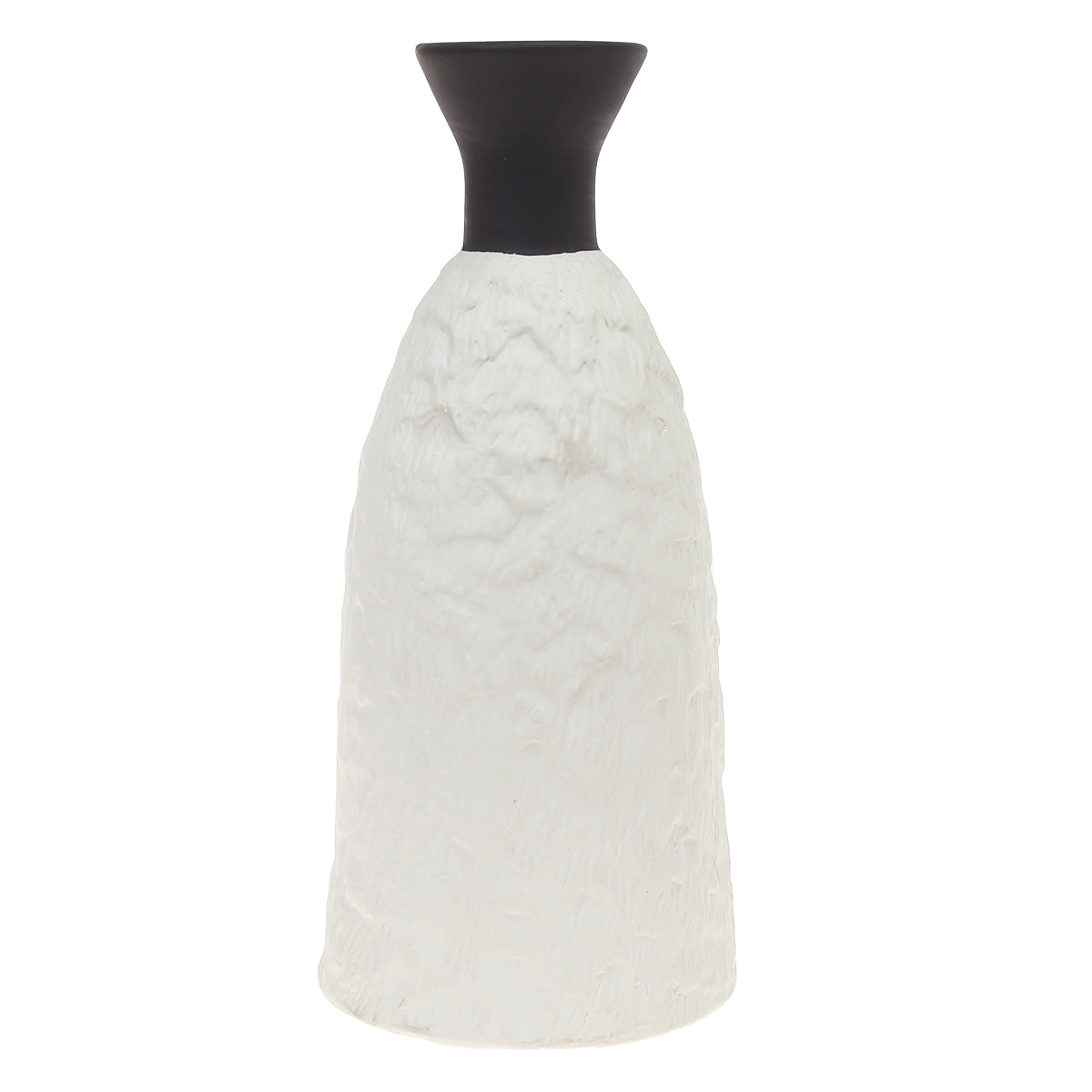 Ceramic Vase L Black & White 5.34 X 5.34 X 12 Inch TYX-049