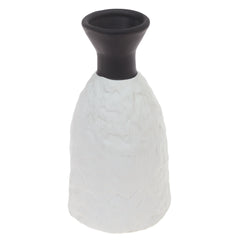 Ceramic Vase M Black & White 5.34 X 5.34 X 10.5 Inch TYX-050