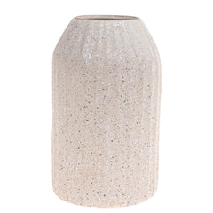 Ceramic Vase Texture Beige & White 5.5X5.5X6.5 CH-023