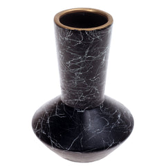 Ceramic Vase Texture Black 7X7X9.5Inch CH-020