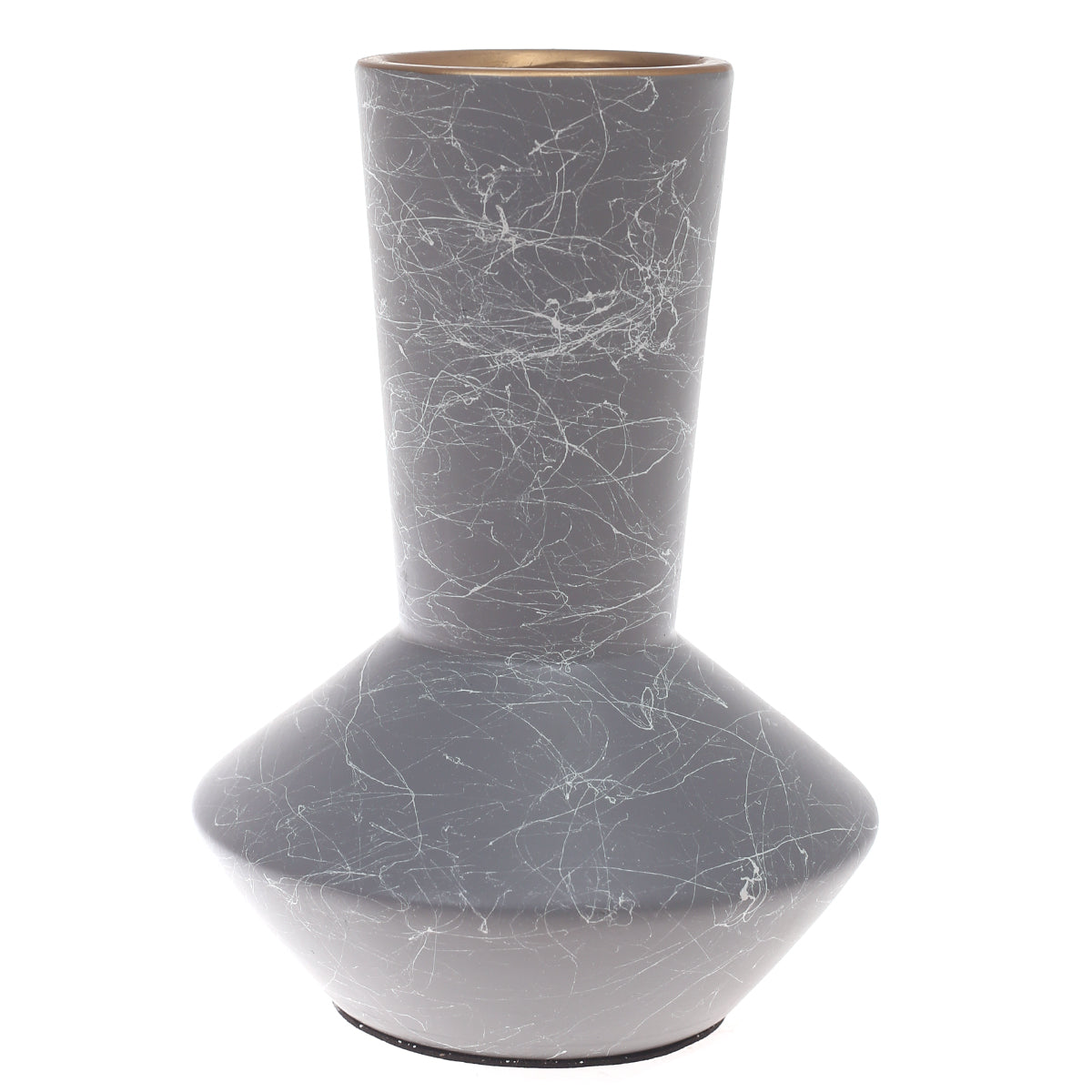 Ceramic Vase Texture Grey 7X7X9.5Inch CH-019