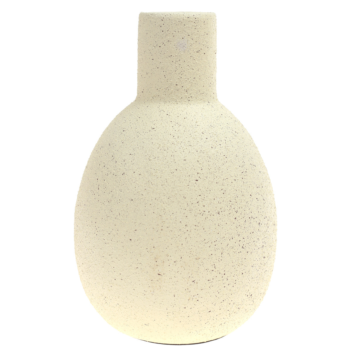 Ceramic Vase Texture Off White 7X7X11Inch CH-016