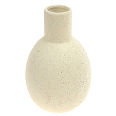 Ceramic Vase Texture Off White 7X7X11Inch CH-016