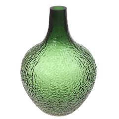 Glass Vase Bottle Green 9X9X13Inch HY-029