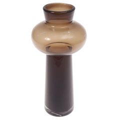 Glass Vase Brown 5.5X5.5X11.5Inch HY-052