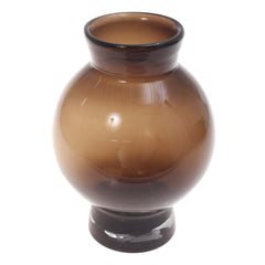 Glass Vase Brown 8X8X11Inch HY-051