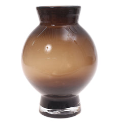 Glass Vase Brown 8X8X11Inch HY-051