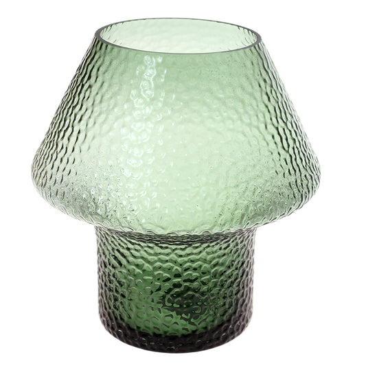 Glass Vase Green 9X9X10Inch HY-036
