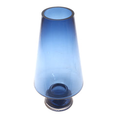 Glass Vase L Blue 7.34X7.34X14.25Inch HY-040