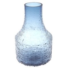 Glass Vase M Blue 6.67X6.67X10Inch HY-044