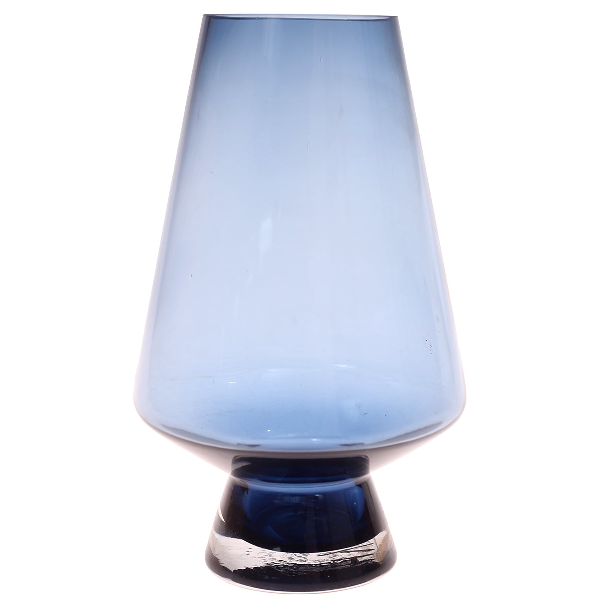 Glass Vase M Blue 6.67X6.67X11Inch HY-039