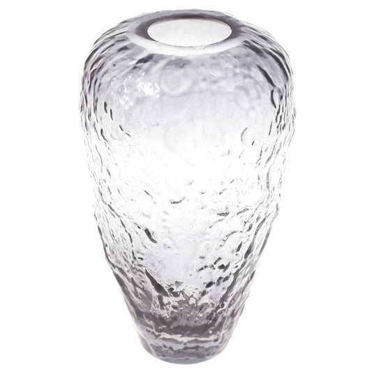 Glass Vase M Grey 5.5X5.5X9Inch HY-018