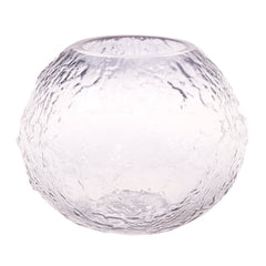 Glass Vase M Grey 7.84X7.84X6.5Inch HY-017