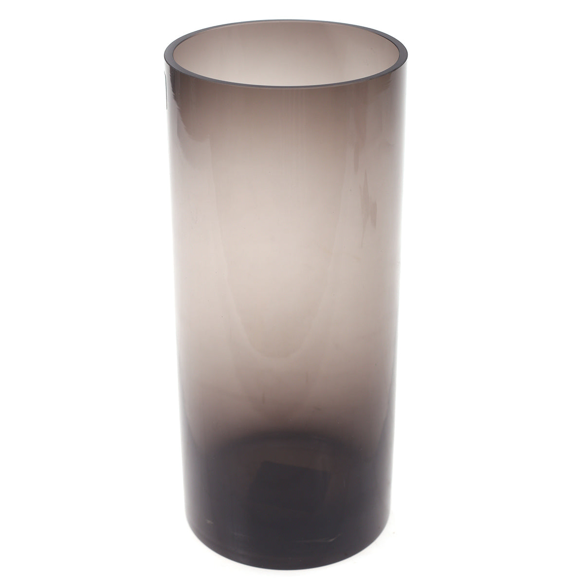 Glass Vase S Black 4.67X4.67X10Inch HY-056