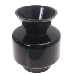 Glass Vase S Black 6.34 X 6.34 X 7.5 Inch HJM-016