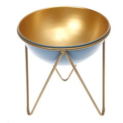 Planter L Blue & Gold 10X10X11Inch HQ-006