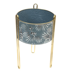 Planters Golden L Blue & Gold 10X10X16.5Inch HQ-002